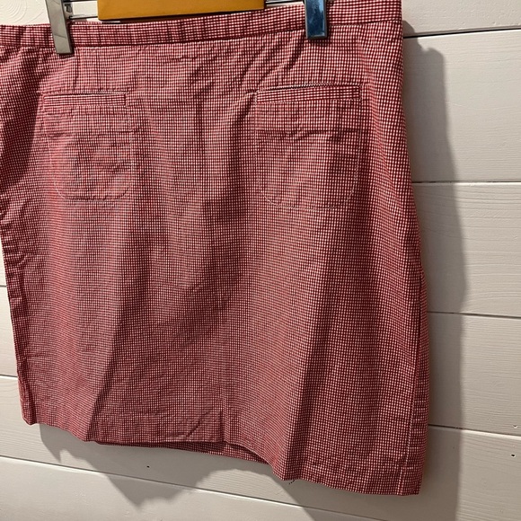 ❤️TOMMY HILFIGER Red & White Mini Skirt - Size 16 - Picture 6 of 9